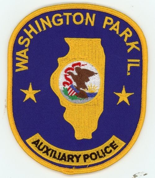 ILLINOIS IL WASHINGTON PARK POLICE AUXILIARY NICE SHOULDER PATCH SHERIFF