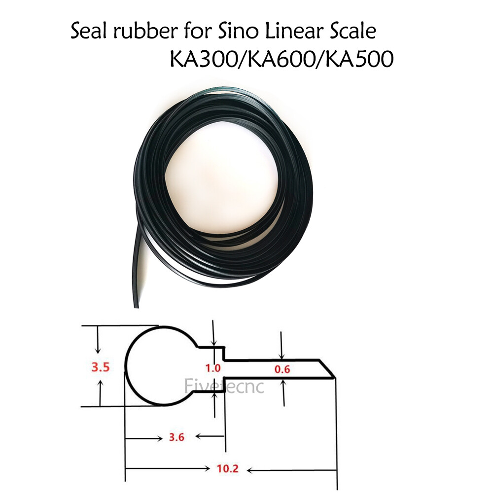 Seal Rubber Linear Scale Encoder Grating Ruler SINO Sealed Dustproof Rubber