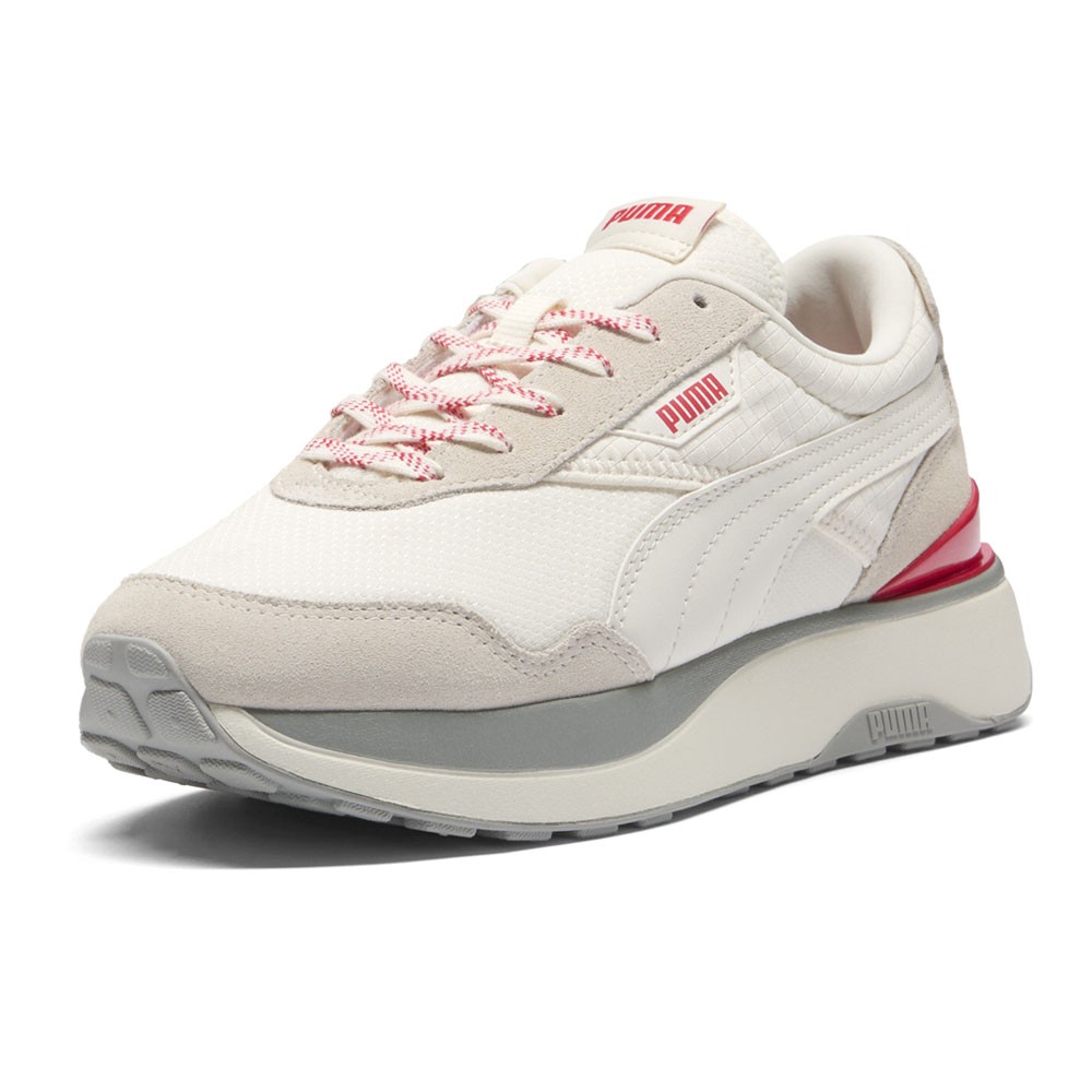PUMA Cruise Rider Apres Lace Up Womens White Sneakers Casual Shoes 39914001