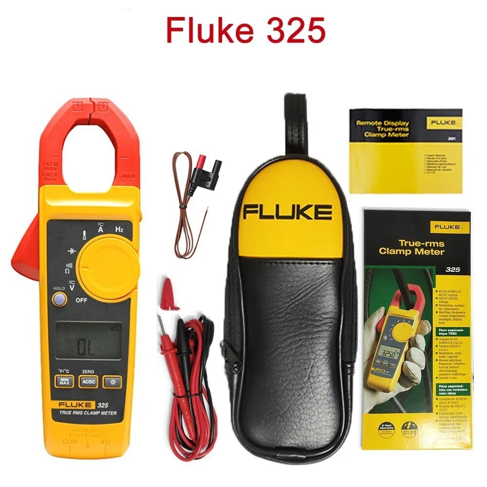 Fluke 325 True RMS DC/AC Current Voltage Tester Capacitance Clamp Frequency