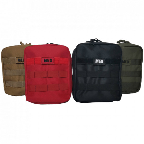 FIRST AID Military IFAK Survival 1st Aid Elite Zippered Pouch MOLLE w/ QuikClot