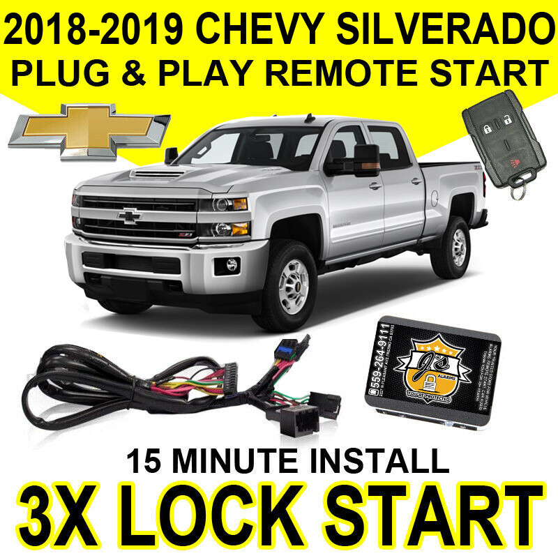 Js Alarms 2017-2018 Chevy Silverado Plug & Play Remote Start Easy Install GM12