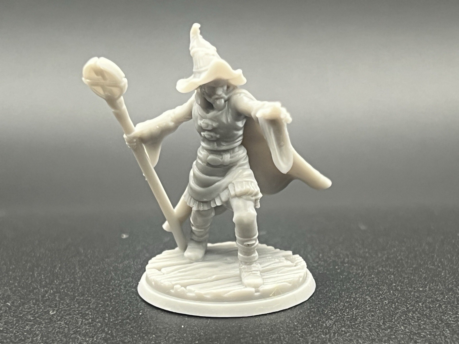 Human Male Mage Character Figure Tabletop DnD Resin Printed Unpainted Figure