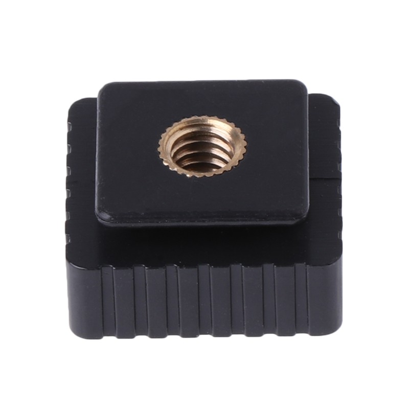 Hot Shoe Mount Adapter To 1/4" Screw for Head Thread For Studio Light Stand