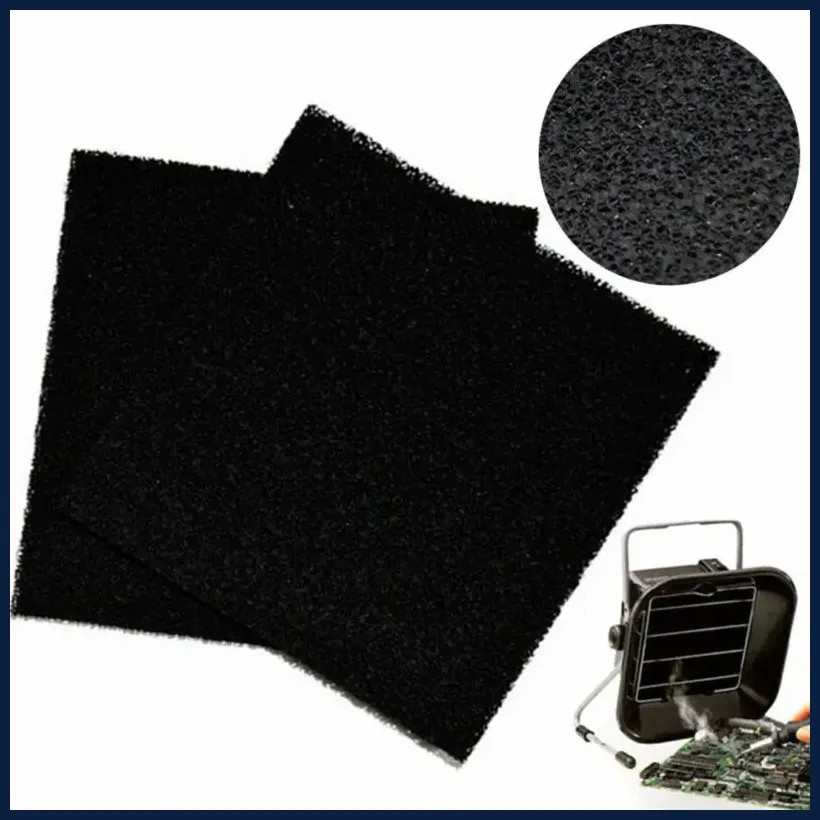 5pcs Activated Carbon Filter Sponge 13x13x1cm for 493 Solder Fume Absorber New