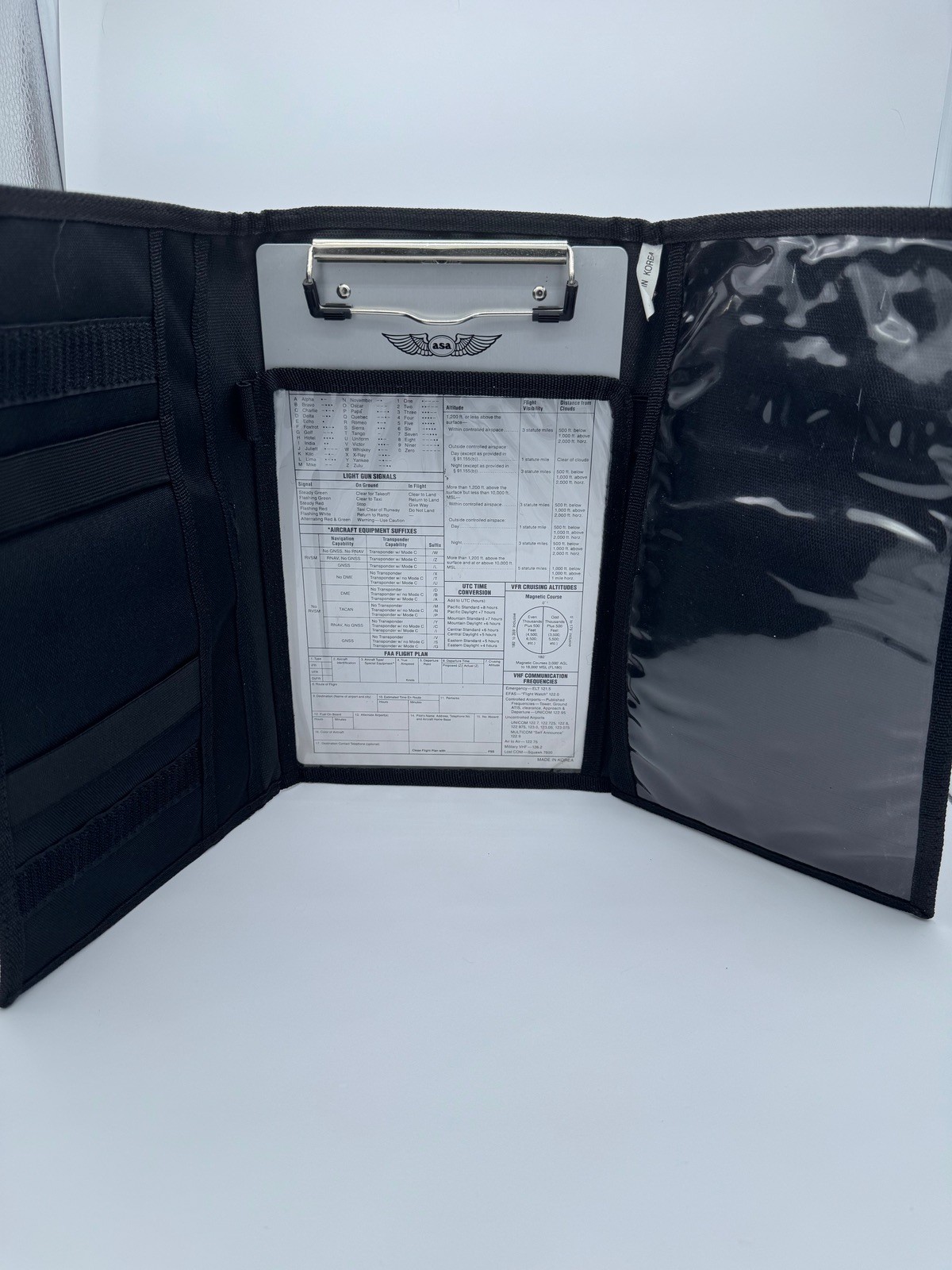 Bundle of Private Pilot Gear Plotter E6B Flashlight Kneeboard