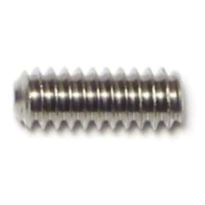 #10-24 x 1/2" 18-8 Stainless Hex Socket Headless Set Screws (15 pcs.)