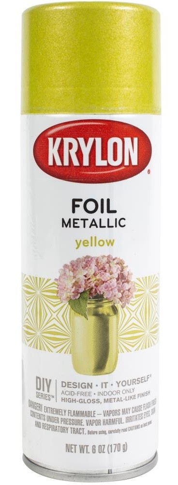 Krylon® Premium Metallic Foil Spray Paint 6oz Yellow