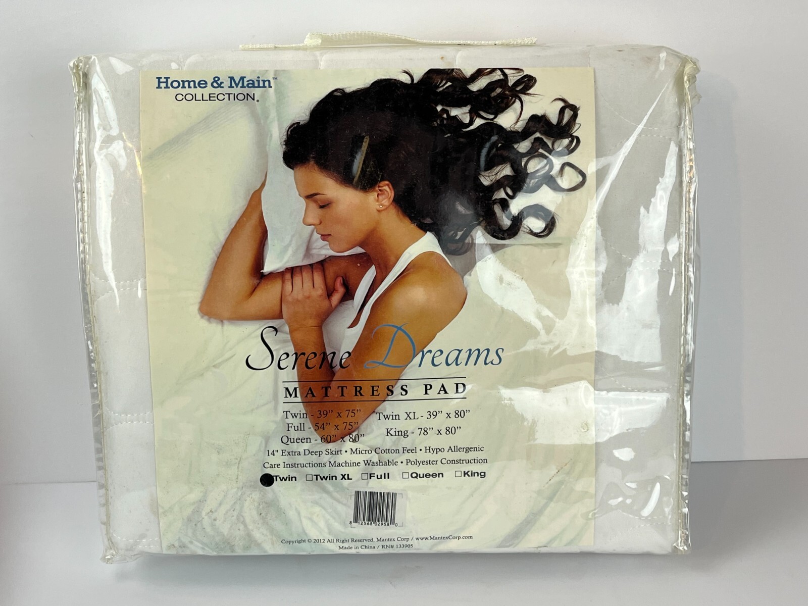 Brand New Serene Dreams Twin Mattress Pad 14" Extra Deep Skirt