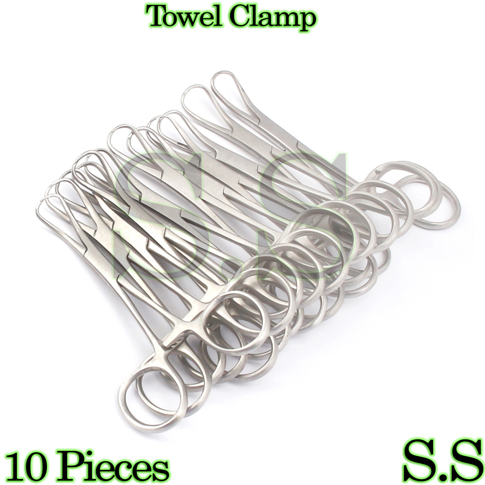 10 BACKHAUS TOWEL CLAMPS 3.5" SURGICAL VETERINARY