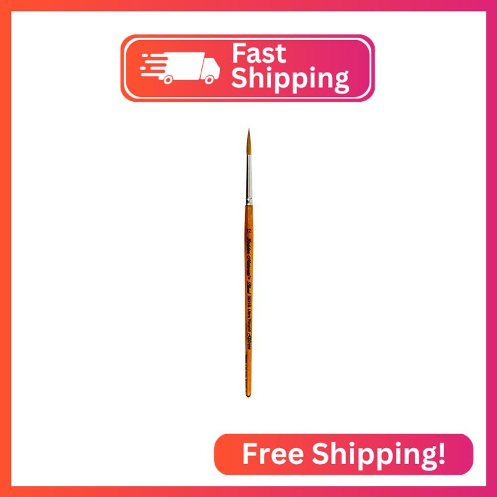 Silver Brush Limited Golden Natural Ultra Round Oil Paintbrush, Size 12