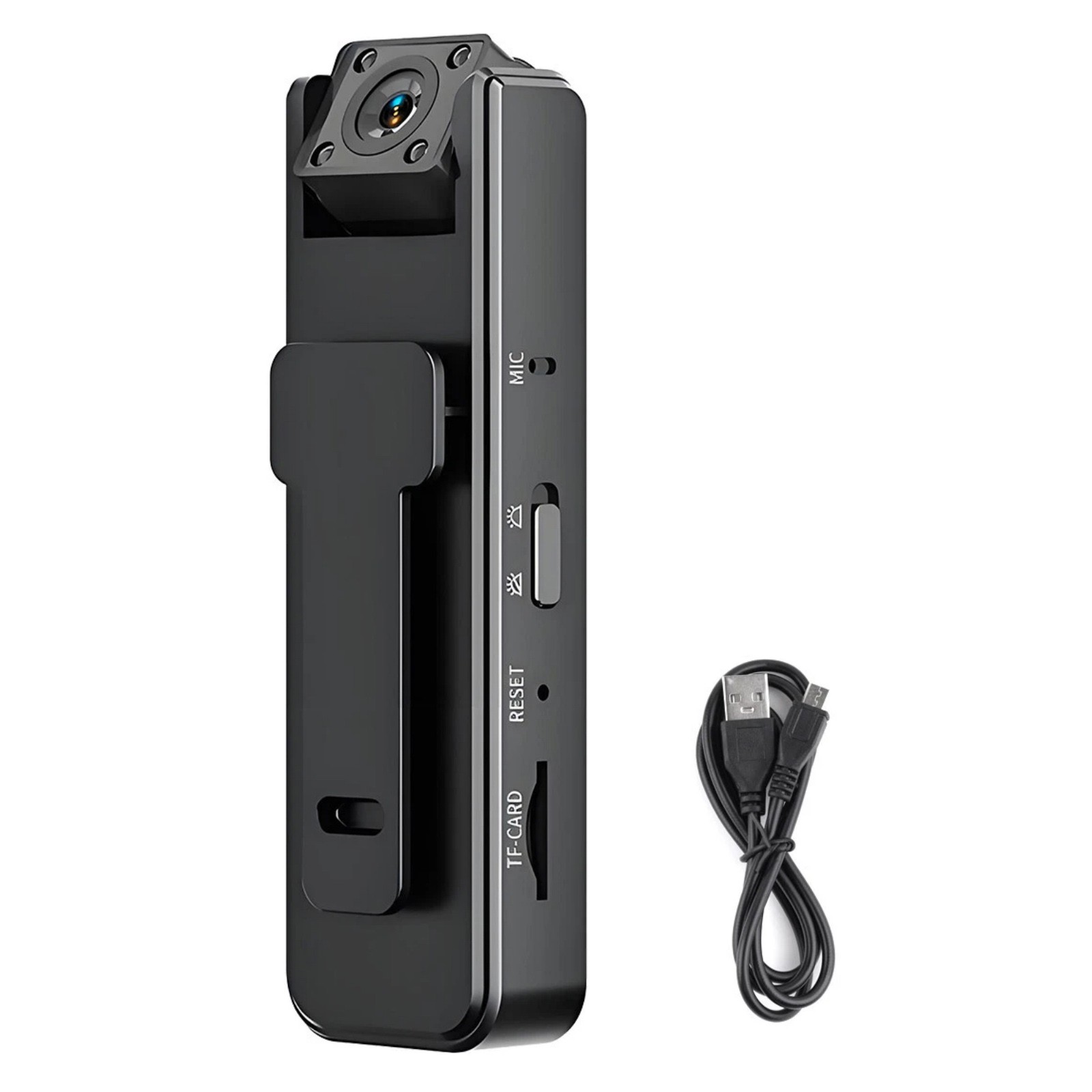 Body Camera 1080P with 500mAh Battery 3hr Video Recording and Night Vision Mode