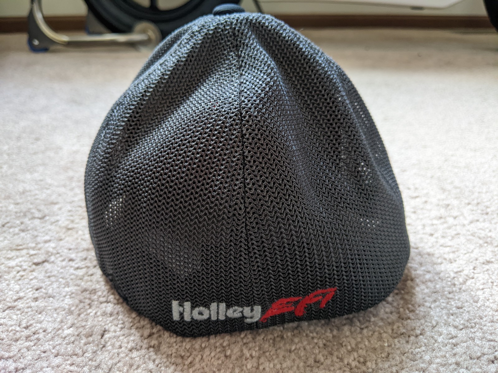 New Holley EFI Hat Grey/Black Snapback Flex Fit SM/MED Baseball Cap
