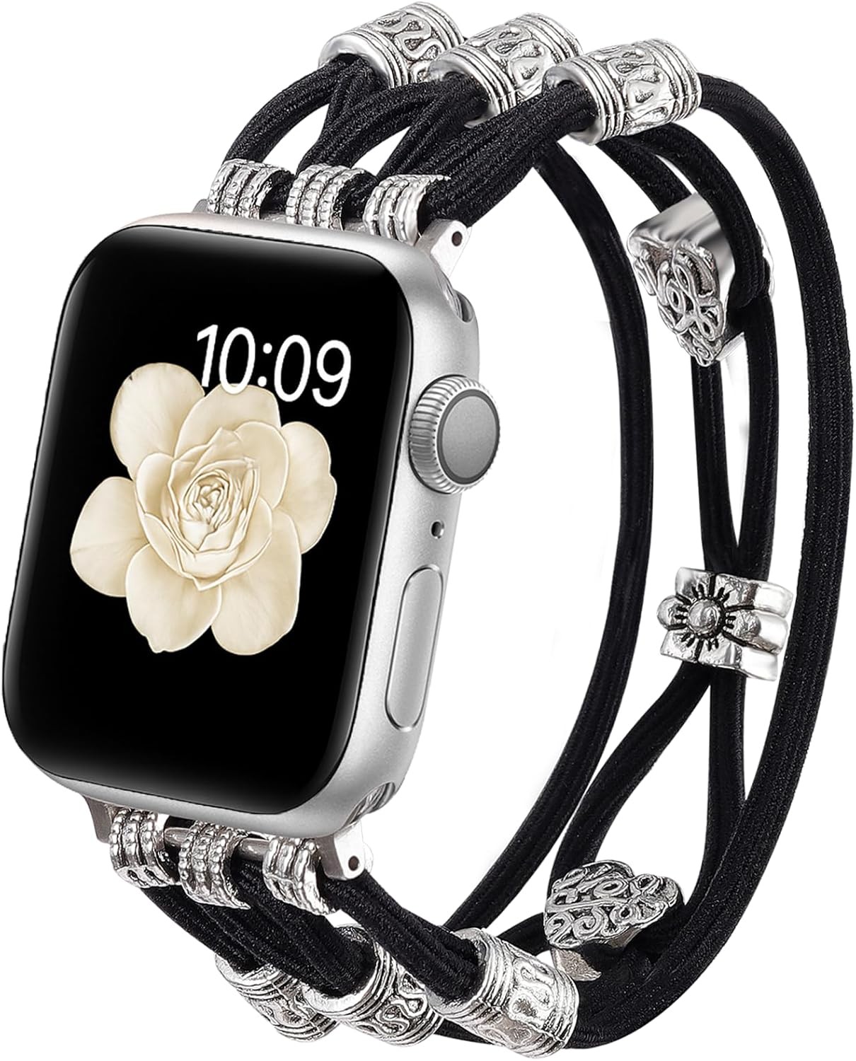 Beaded Bracelet Strap Compatible with Apple Watch Series 10 38mm 40mm 41mm