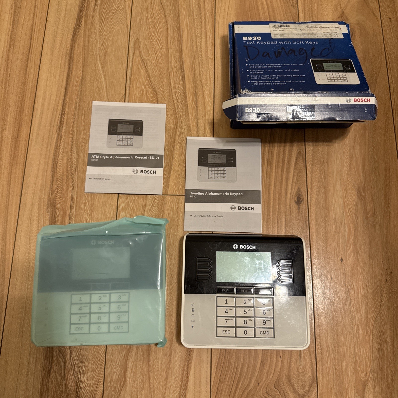 Bosch B930 Security Text Keypad with Soft Keys