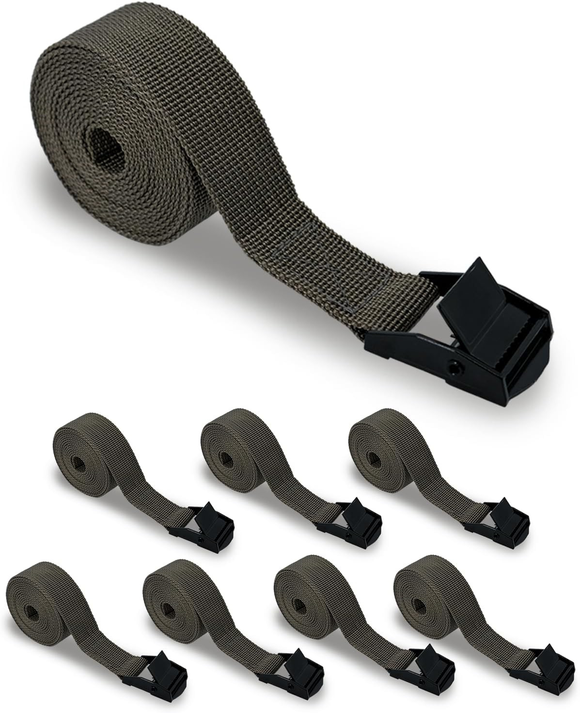 Trail Camera Straps 8 Packs, Game Cam Mounting Straps W/Durable Alloy Buckle, 6
