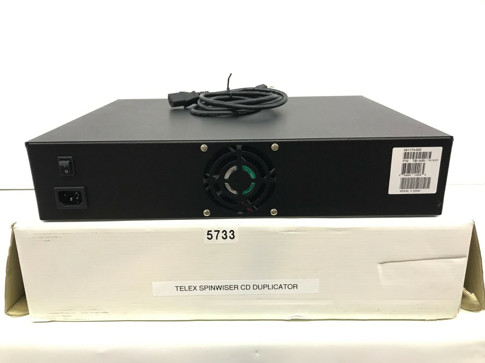 TELEX SPINWISE CD DUPLICATOR WITH POWER CORD #5733 (ONE)