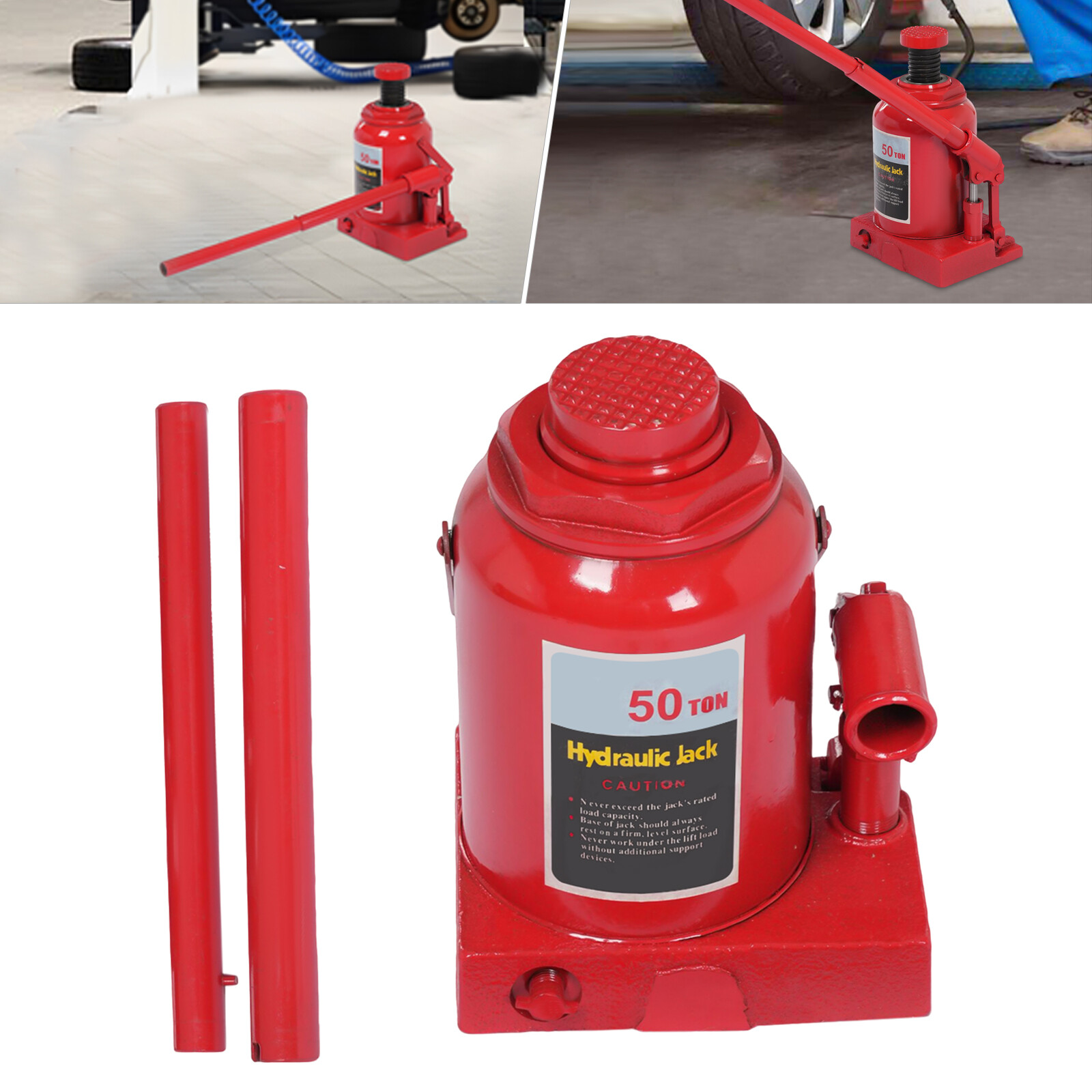 30Ton Alloy Steel Hydraulic Bottle Jack 66138lb Lift HEAVY DUTY Automotive