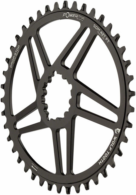 Wolf Tooth Elliptical Direct Mount Chainring - 42t, SRAM Direct Mount, 6mm Offse