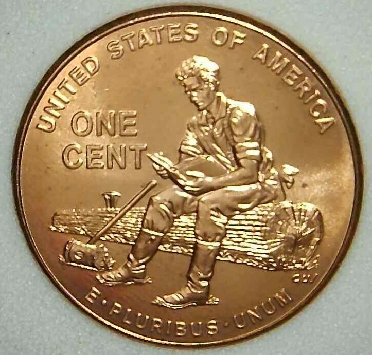 2009-P 1C Lincoln Bicentennial Cent FY BU Red 21th0527-2