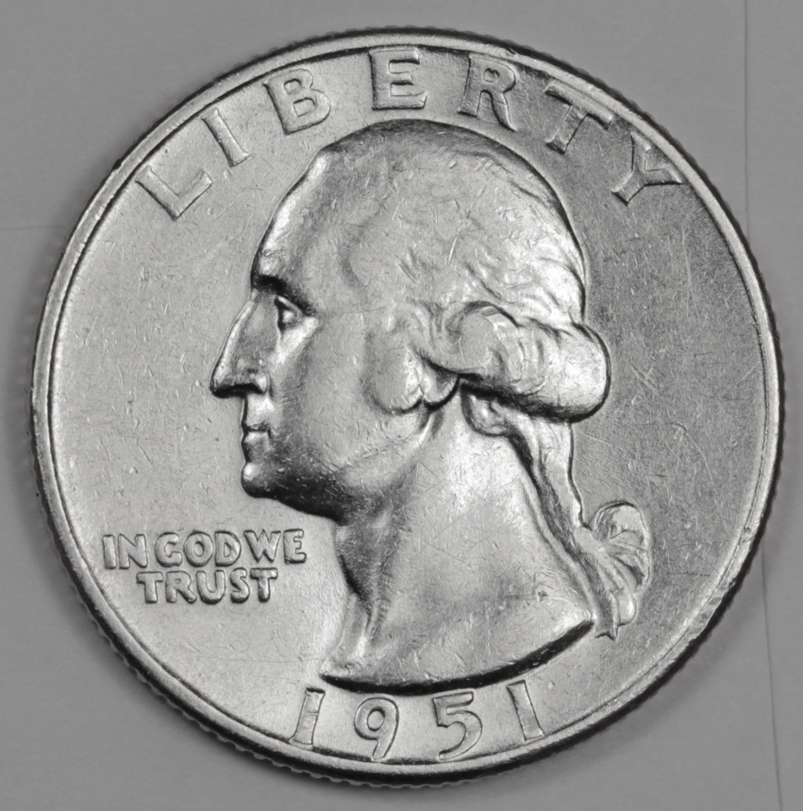 1951-d Washington Quarter.   High Grade. (Inventory A)