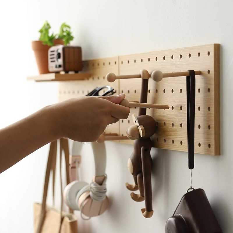 Modular Pegboard Organizer Storage Kit Wall Mount Easy Install Tools Crafts New