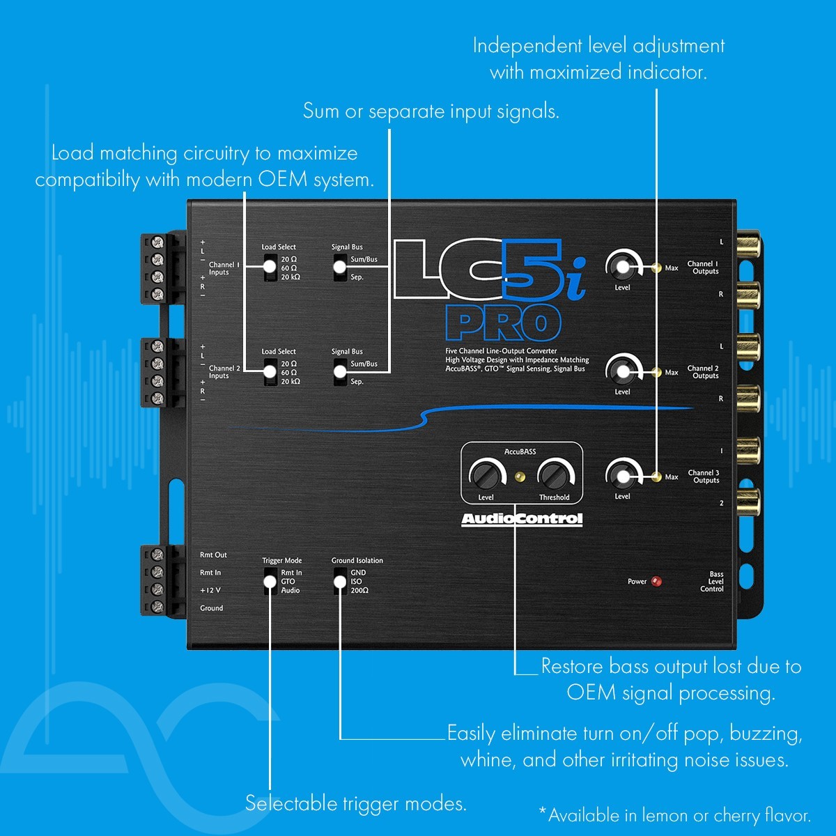 AudioControl LC5i PRO+LPHGM71 Amplifier Integration Solution for Chevrolet & GMC