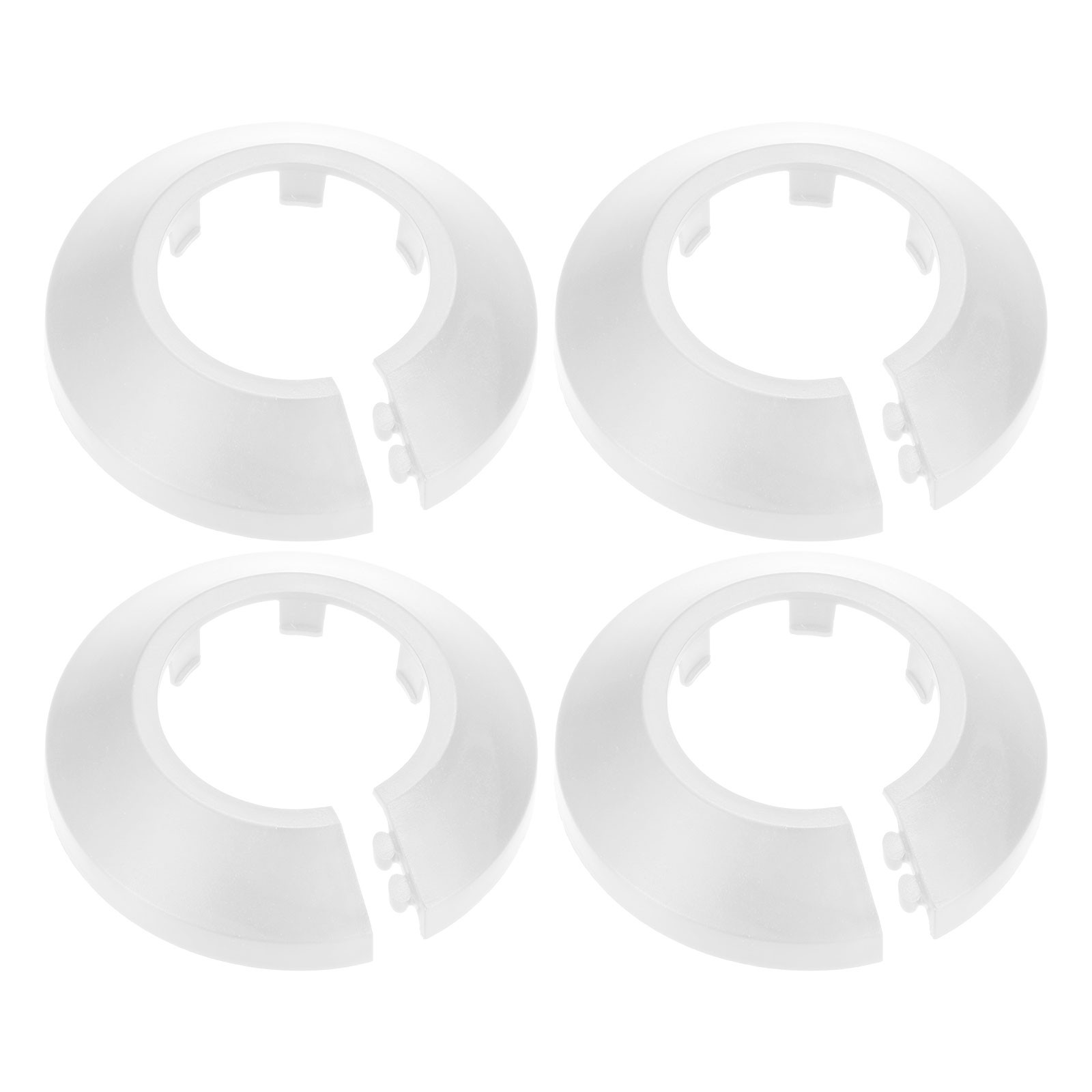 4-Pack Pipe Cover Decoration for 32mm Flange Water Pipe [White]