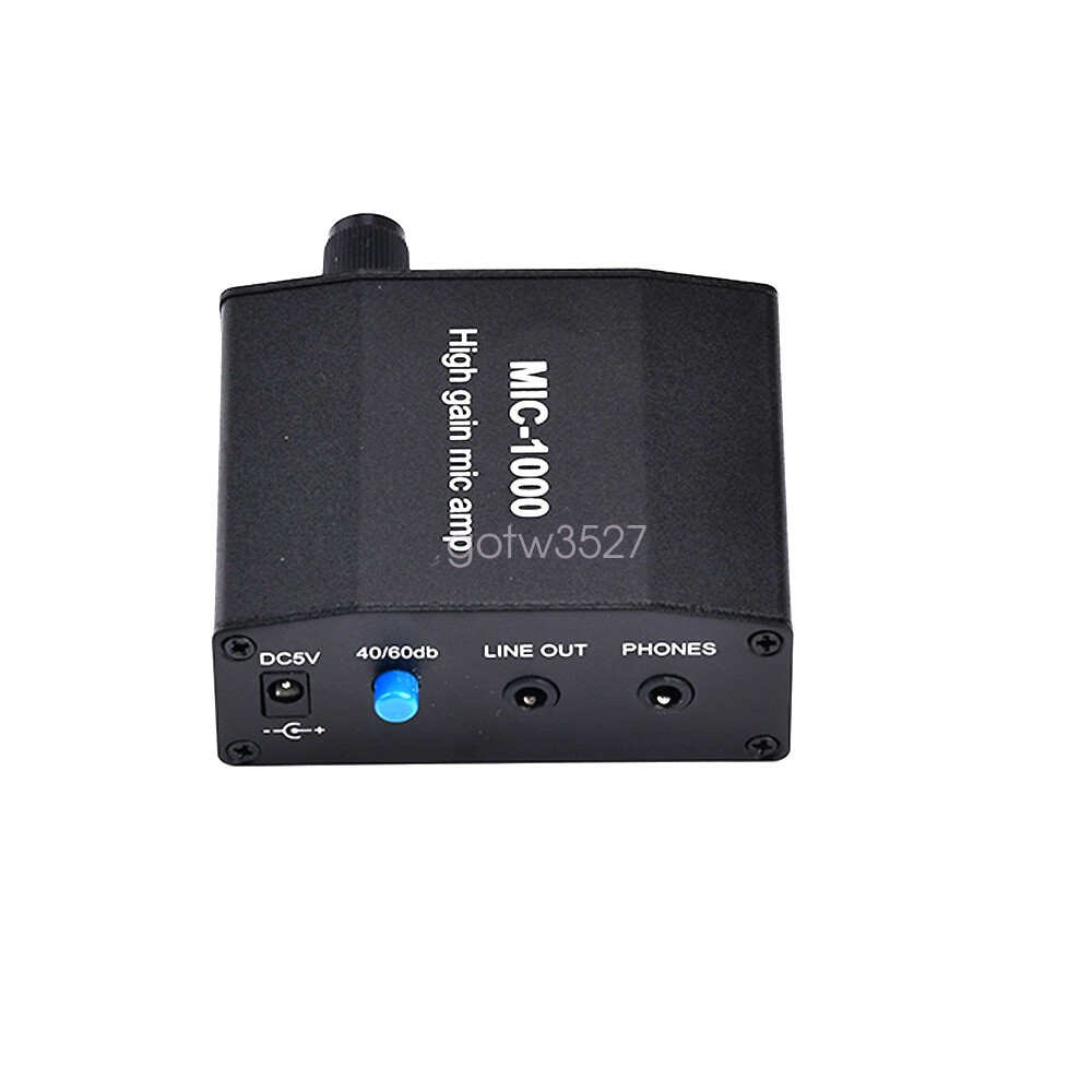 Microphone Amplifier Mic Audio Amp High Gain 1000 Times Amplification Accessory