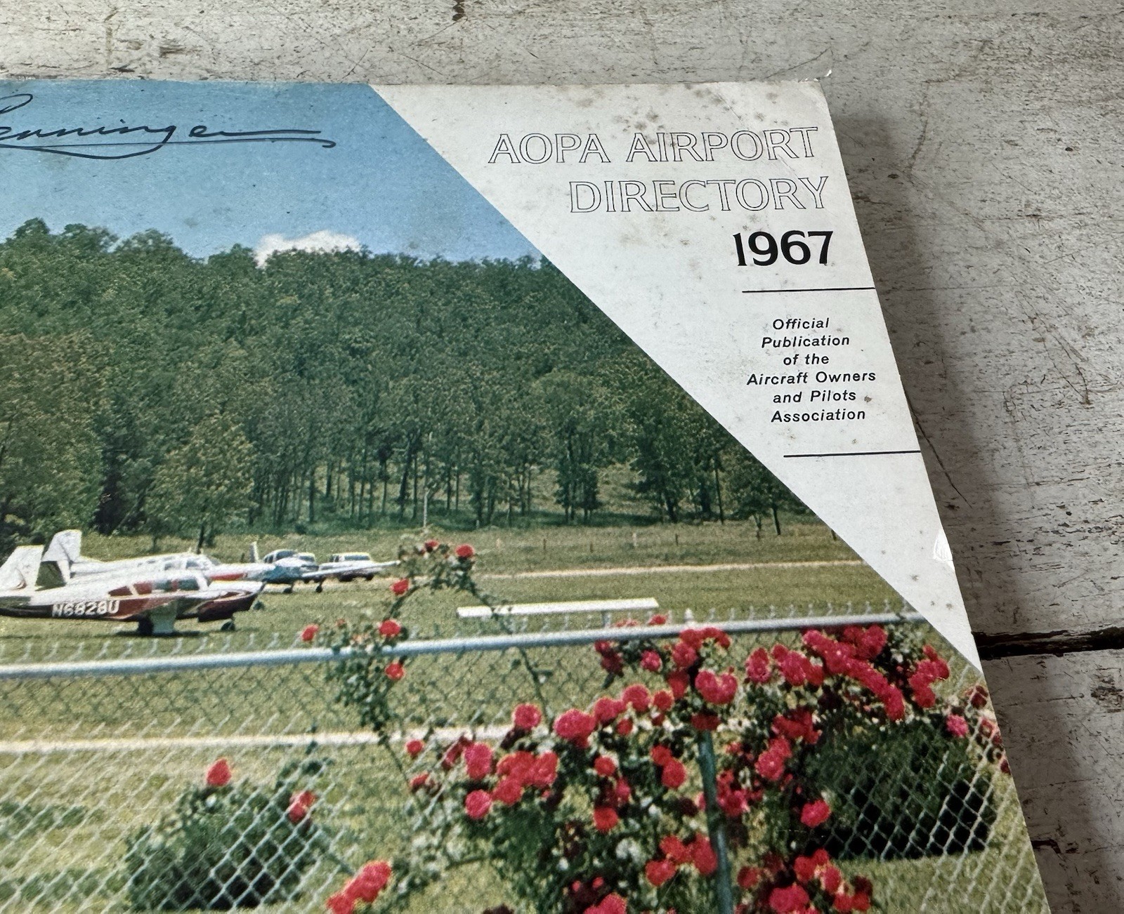 Vintage 1967 AOPA Pilots Airport Directory Aviation Airplane