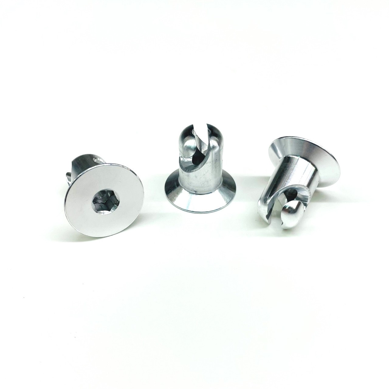Quarter Turn Hex Head DZUS Button Fasteners - 400 Flat 10pk
