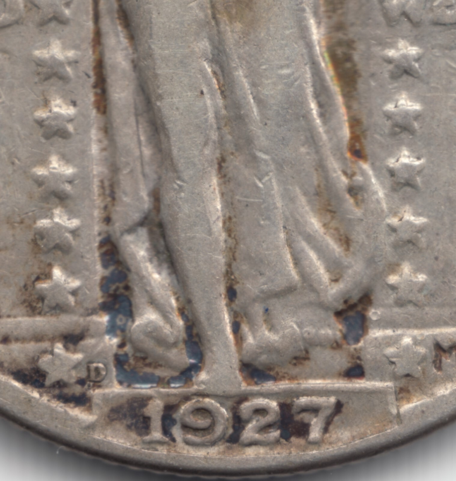 1927 D Standing Liberty Quarter, VF