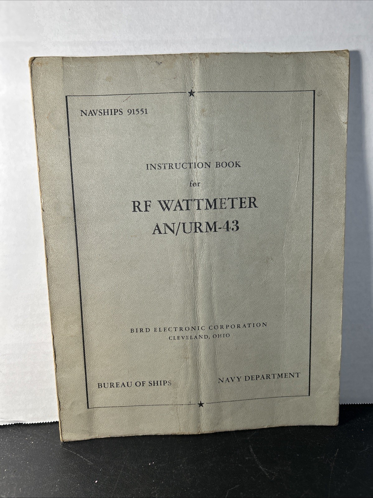 Instruction Manual for RF Wattmeter AN/URM-43