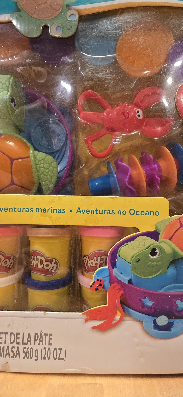 Play-Doh Ocean Adventures Modeling Compound Playset 10 Cans Turtle Hasbro Set