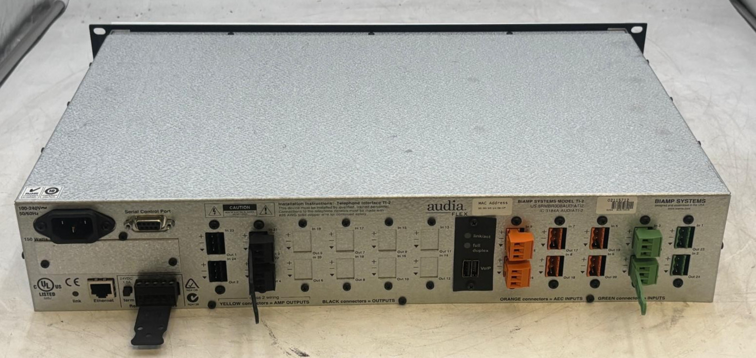 BIAMP Systems Model TI-2 Audia Flex Digital Sound Processor