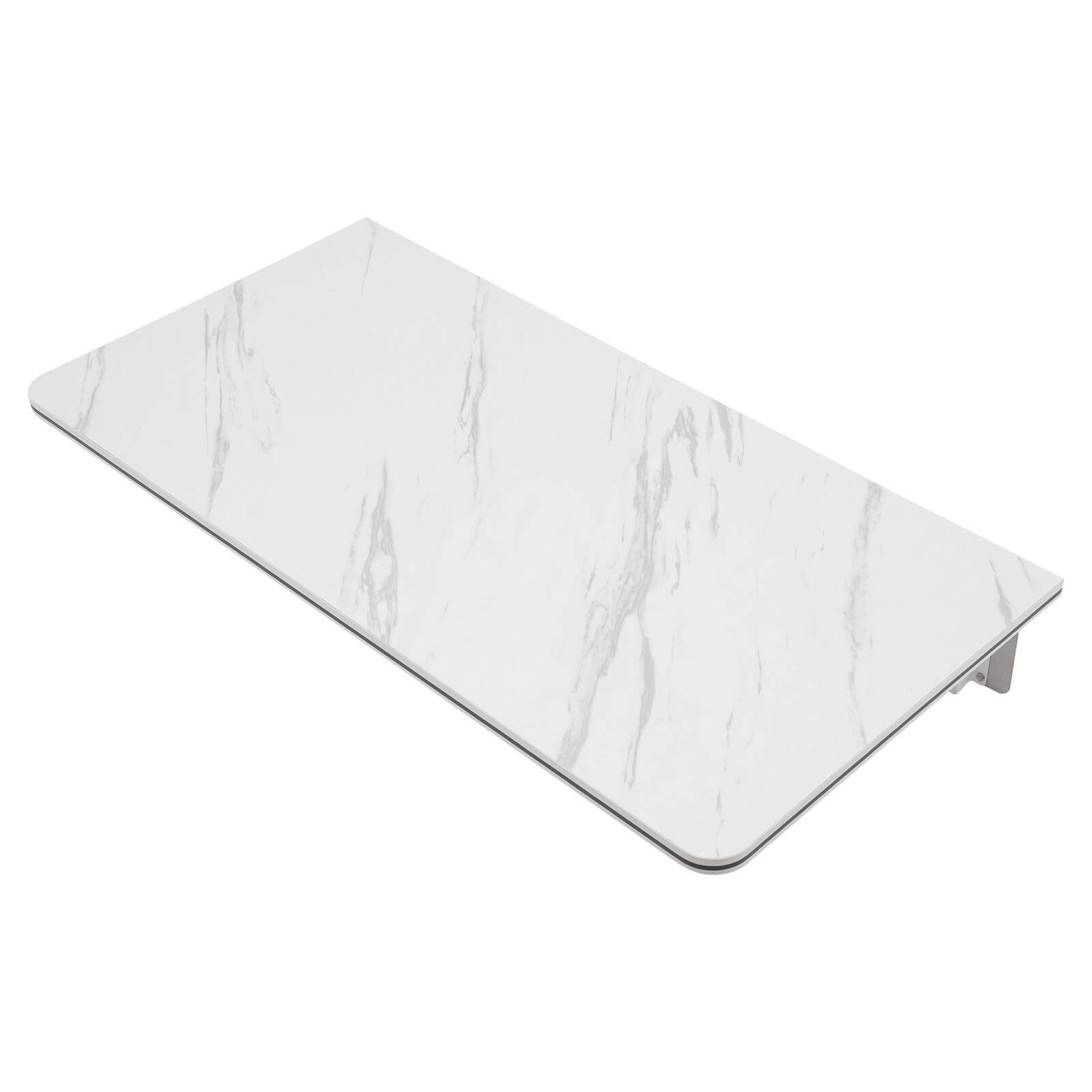 80x40cm White Folding Wall Desk Wall Mounted Folding Table Rectangular Wall Desk