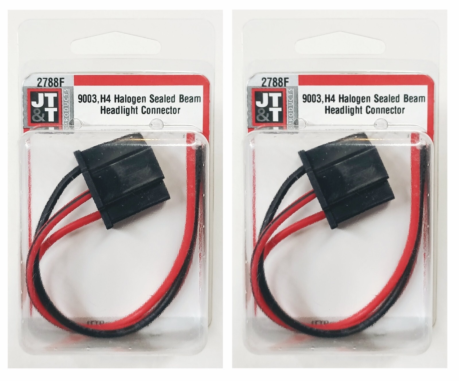 JTT Wire 2788F Female Pigtail Socket P45t Two Harness Headlight Bulb Connector