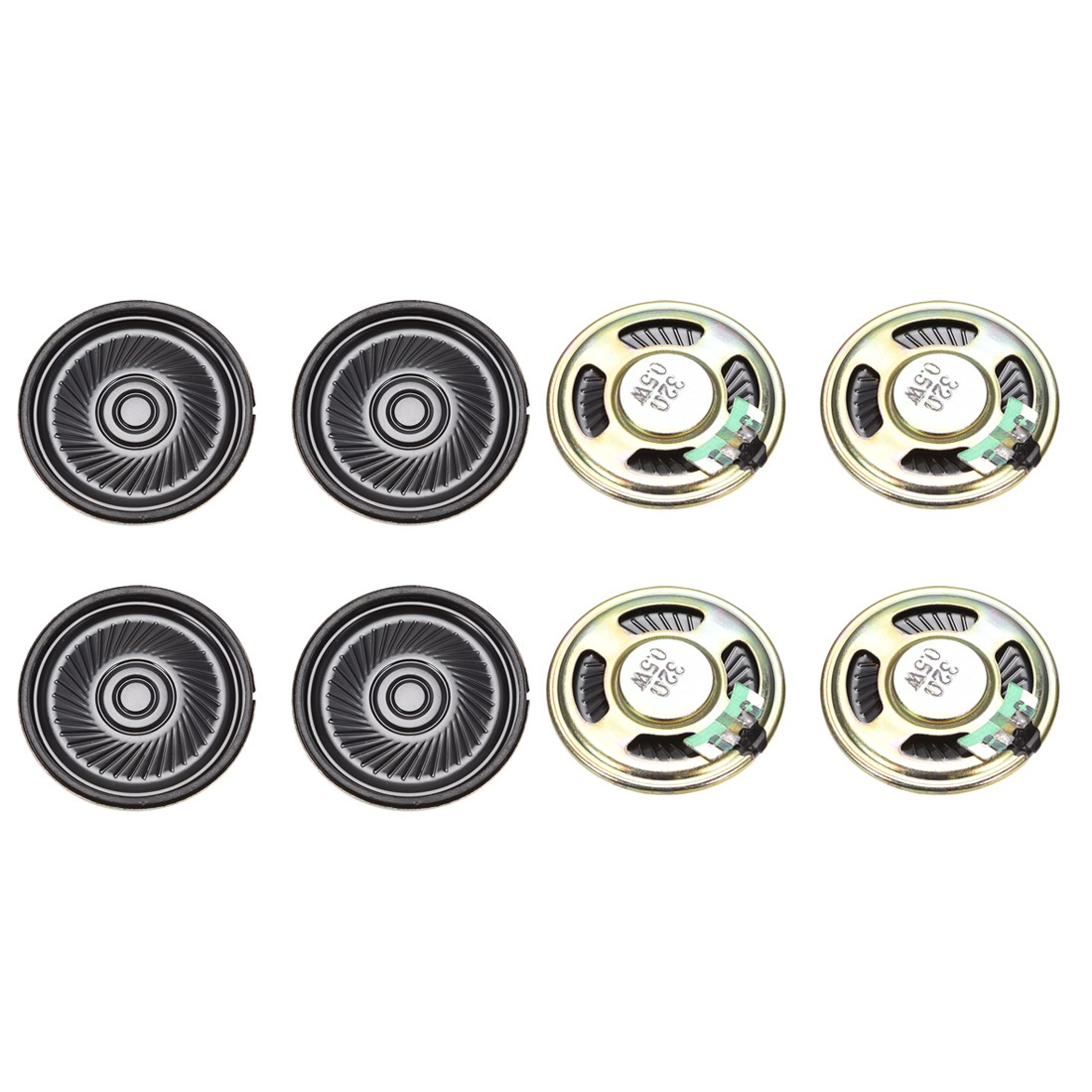 8pcs 0.5 W 32 Ohm DIY Magnetic Speaker 40mm Round-shape Loudspeaker for DVD/EVD