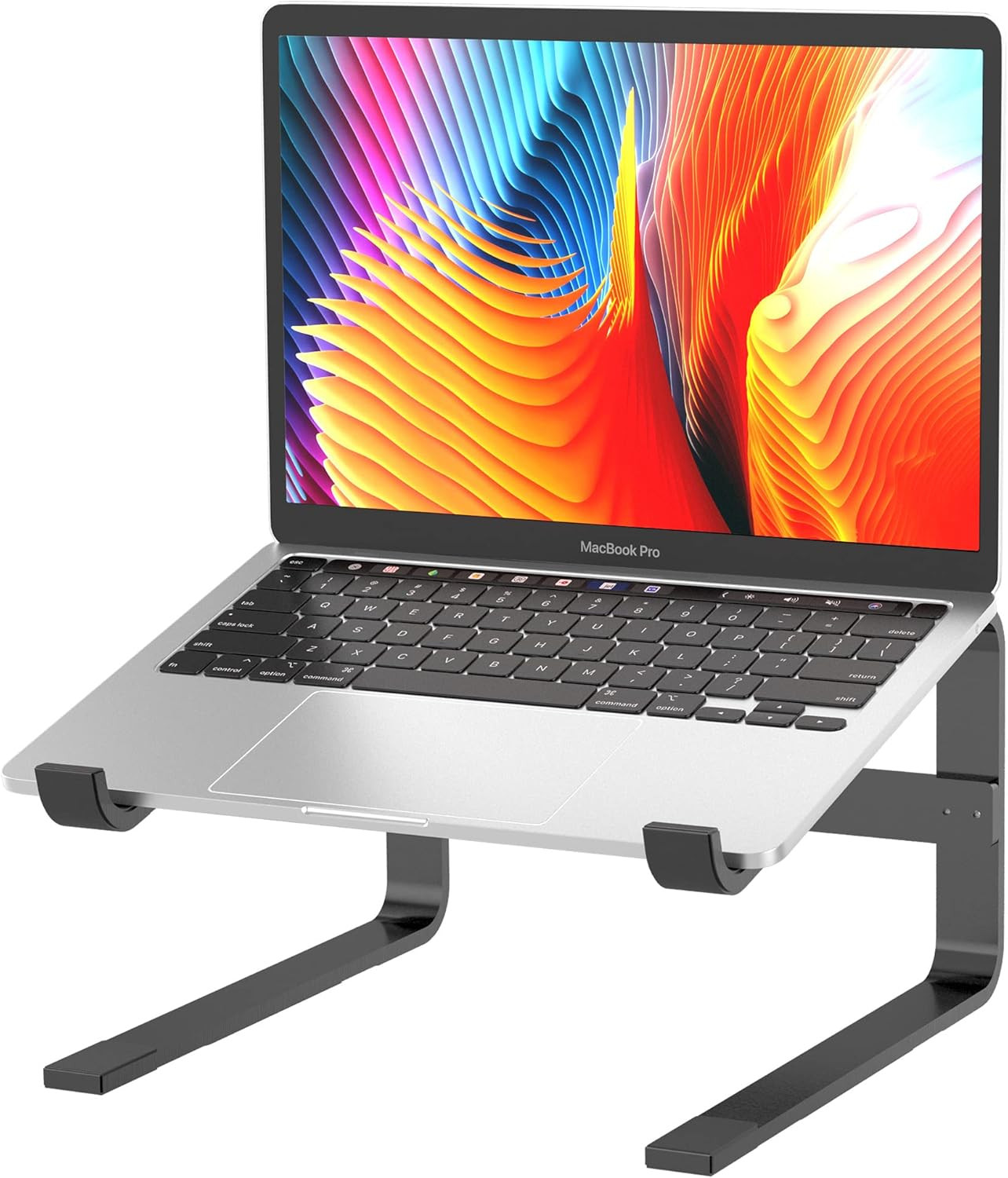 TALK WORKS Ergonomic Laptop Stand for Desk - Universal Compatibility Computer Mo
