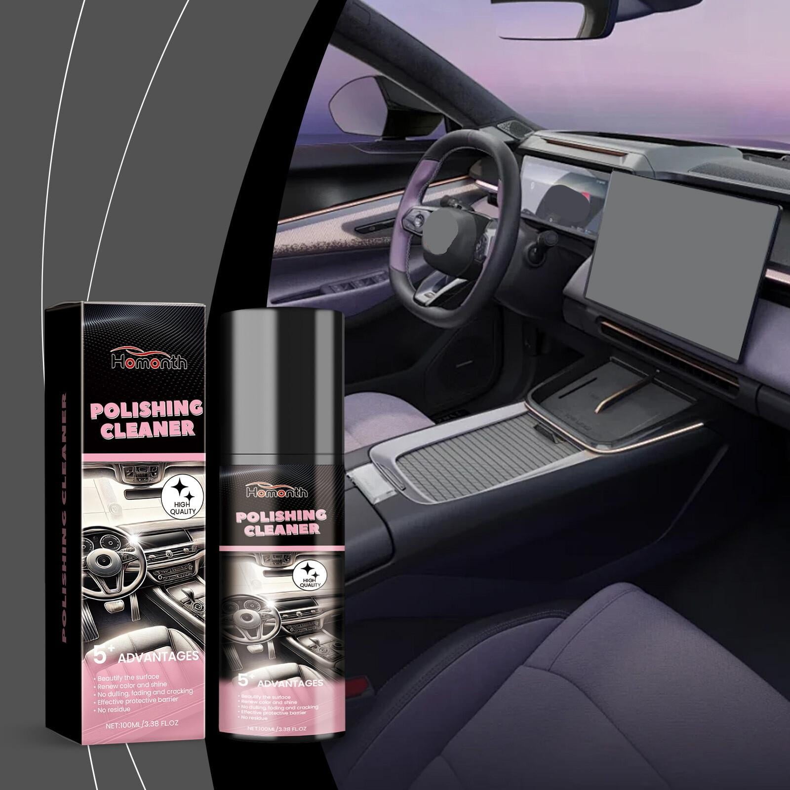 Auto Interior Spa 100ml Polish Cleaner Revitalizes Console Panels Keeps Glossy