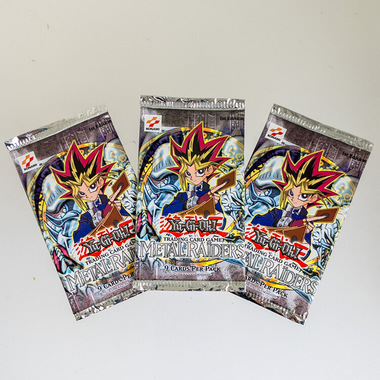 Yu-Gi-Oh - Metal Raiders - Booster packs (Lot of 3) *1st Ed* *EMPTY WRAPPERS*