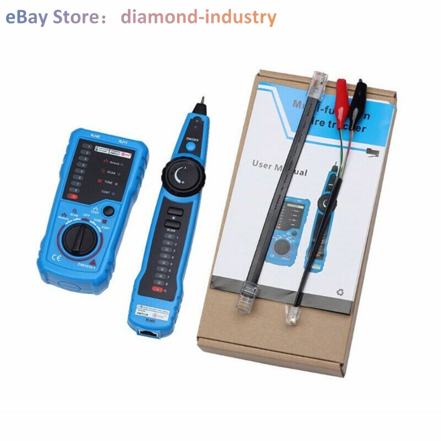 Network Telephone Cable Tester Wire Tracker Line Finder Tracer LAN for RJ45 RJ11