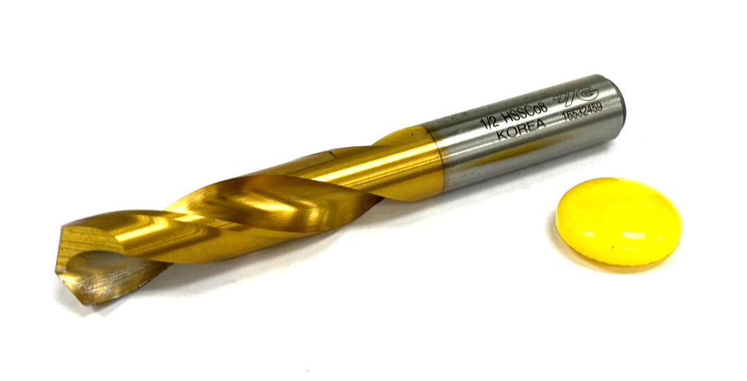 YG-1 1/2" DRILL BIT HSSC08 SHANK DIA 1/2 OAL 3-7/8"