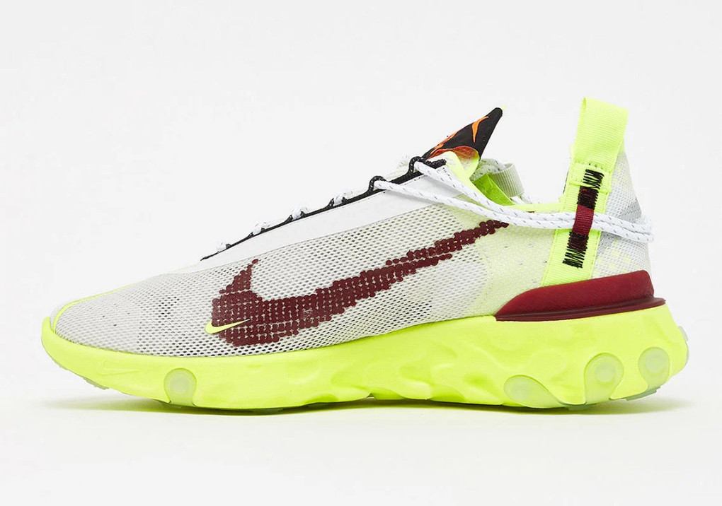 Nike React ISPA Platinum Volt Reflective Running Casual Sneakers