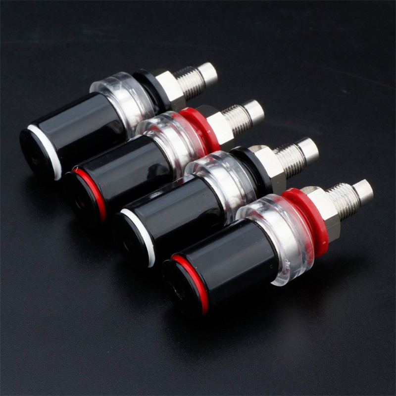 4pcs Gold/Rhodium Plated HiFi Amplifier Speaker Terminal Block Socket Accessory