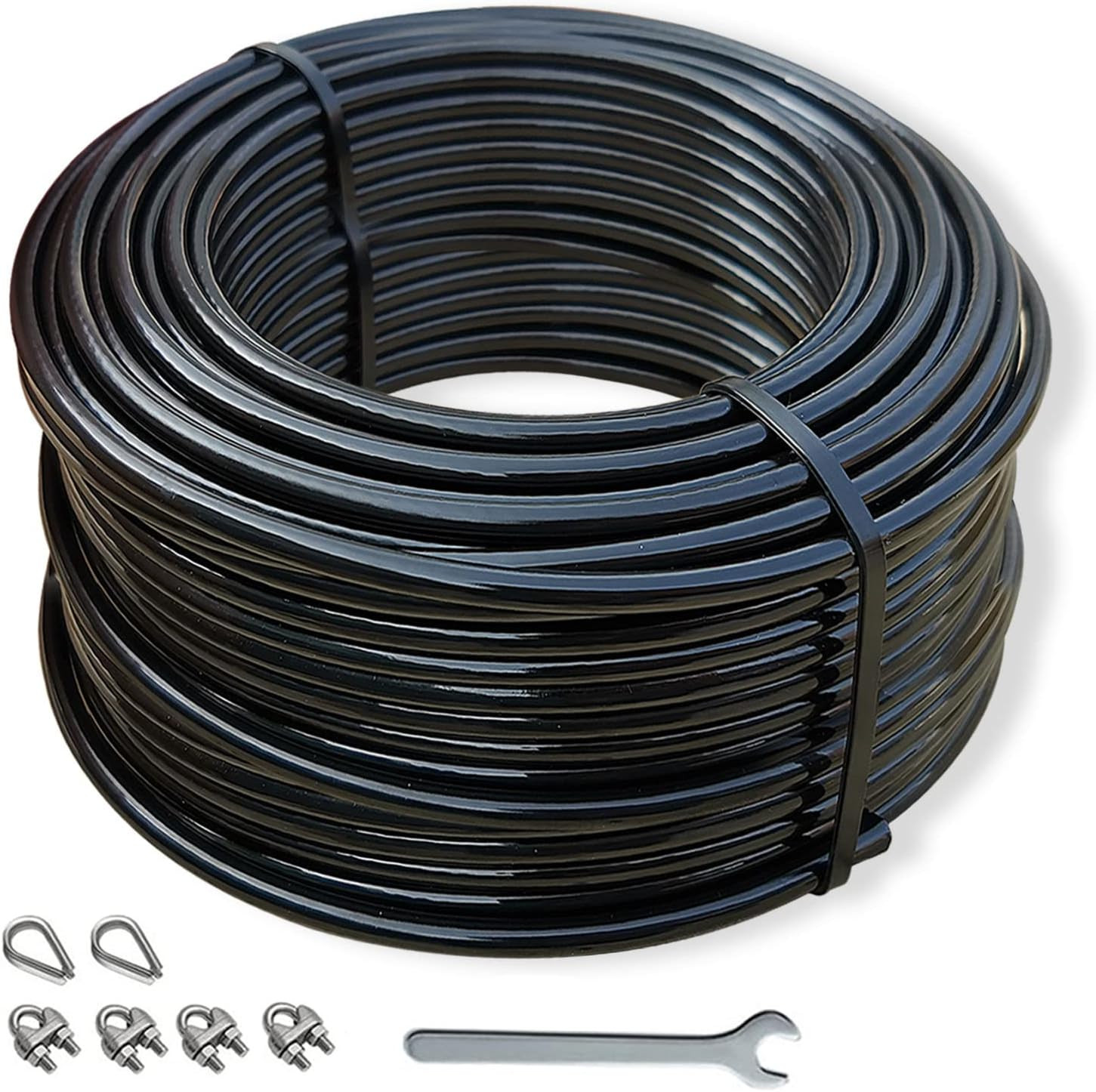 Replacement Cables for Home Gym, 65.6/98.4 Ft Fitness Pulley Cable, 5Mm TPU
