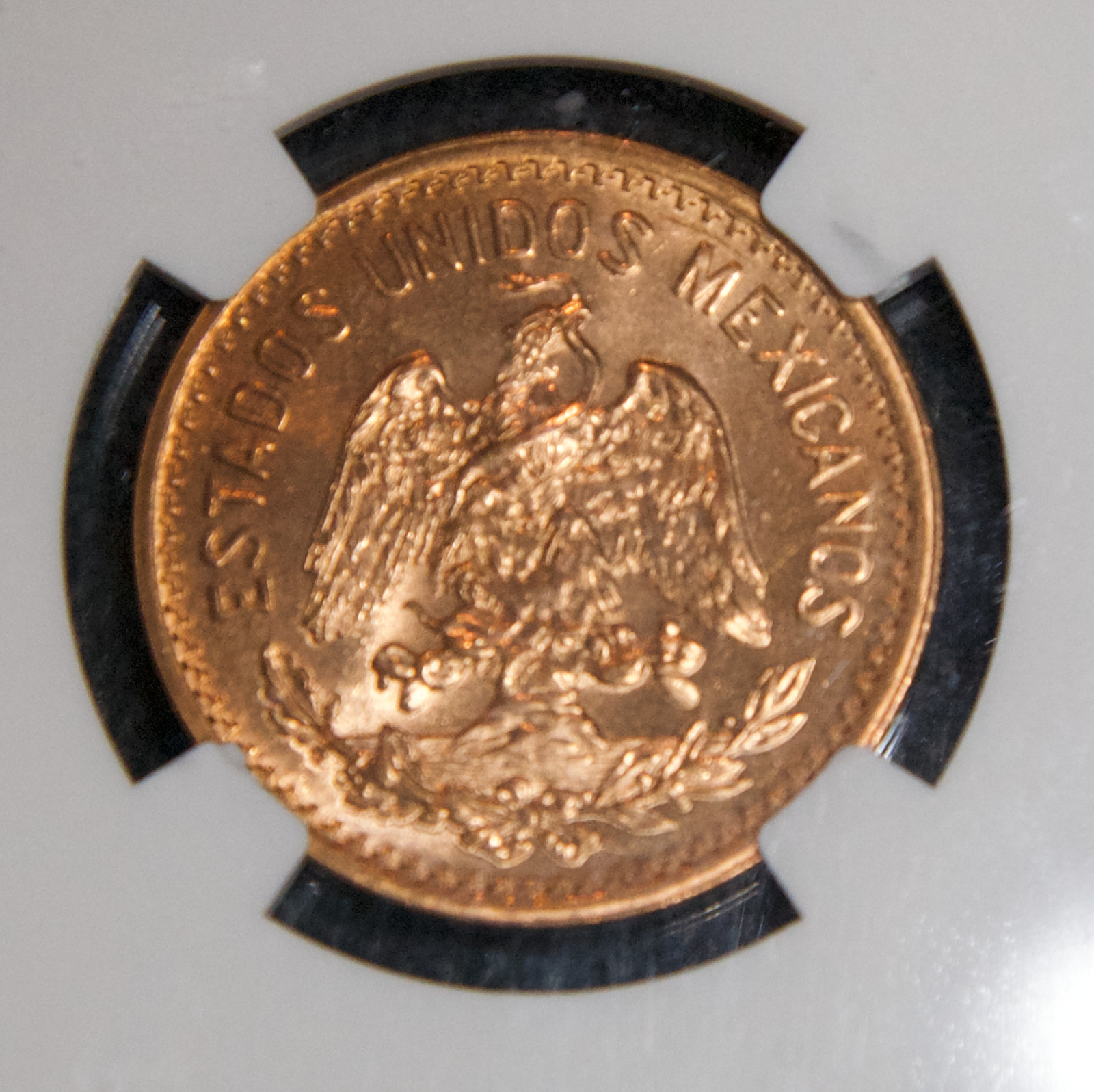 1935MO Mexico 10 Centavos Bronze MS64 RD *Brilliant*