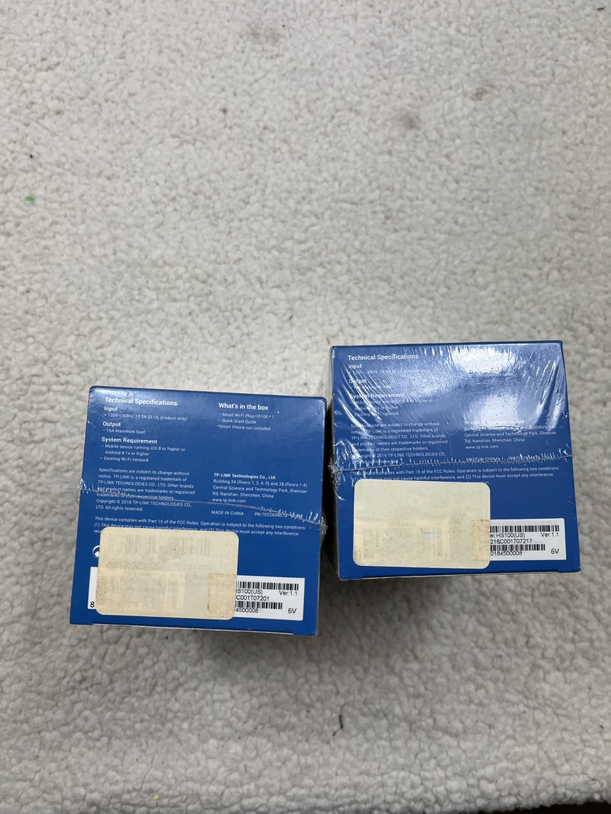 2x TP LINK Smart Wi Fi Plug Works with Amazon Alexa