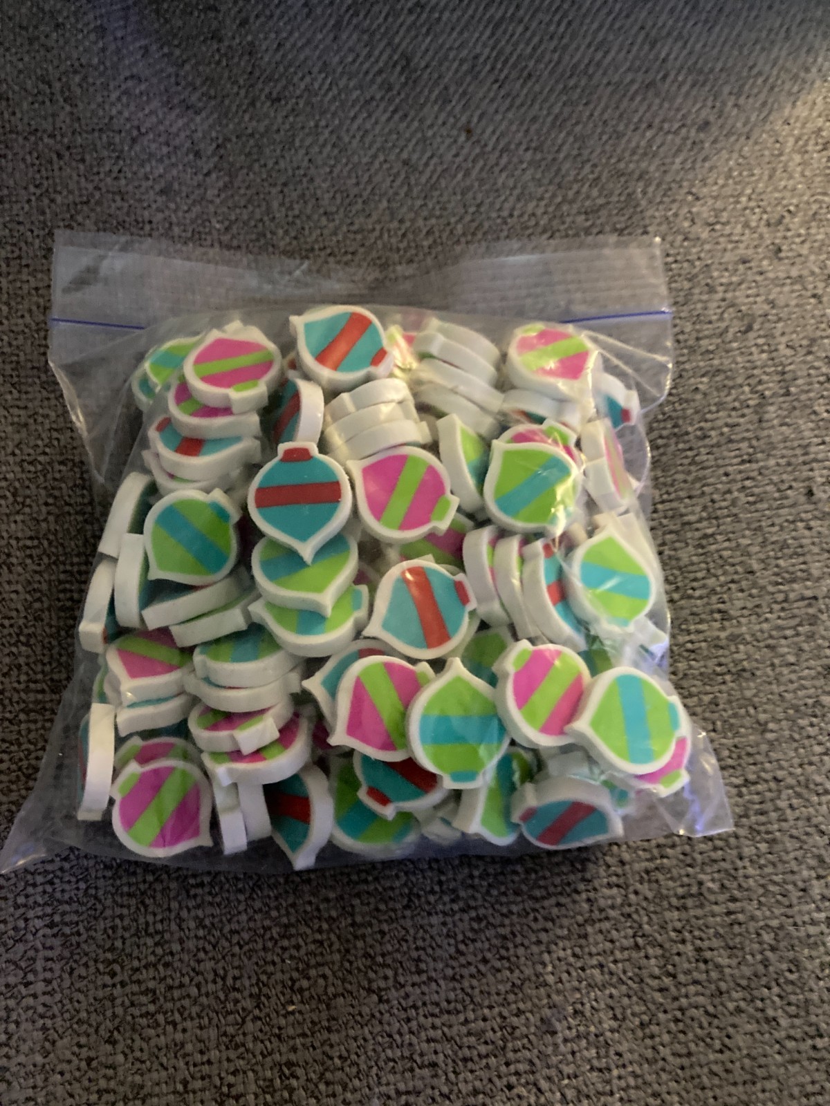 Classroom Mini Erasers 150 Count Ornaments Shapes (#44)