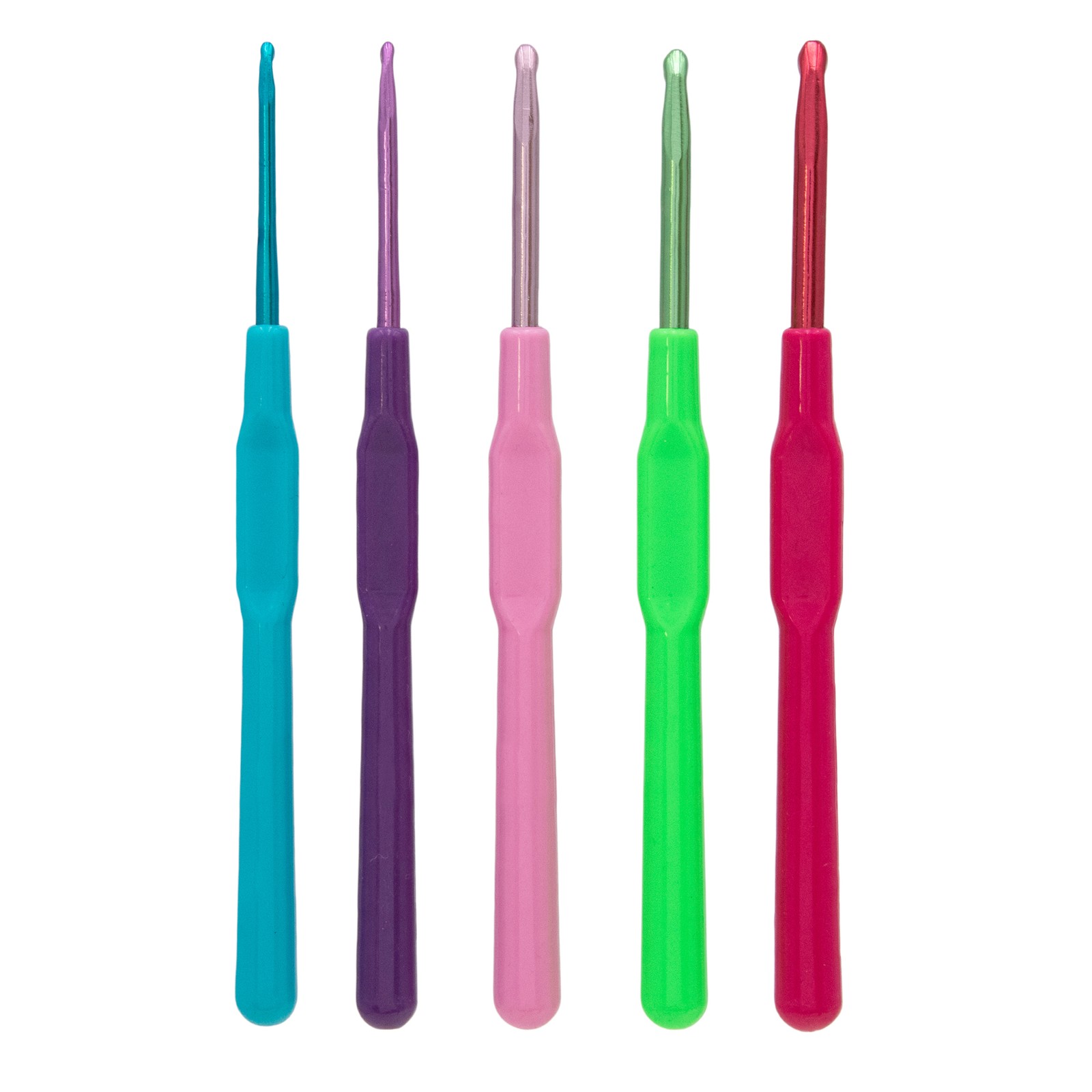 Aluminum Crochet Hooks 5pc Set 2.5-5mm